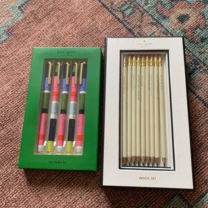 Kate Spade Multicolor Pen and Cream Pencil Set